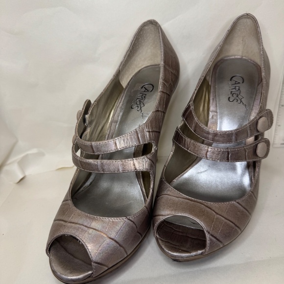 Carlos Santana Platform, Size 6M Peep-toe heels - Picture 4 of 7